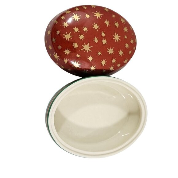 Mikasa Fine Porcelain Holiday Elegance Oval Covered Holiday Trinket Box NWT - Picture 12 of 17